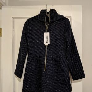 Deep blue winter dress